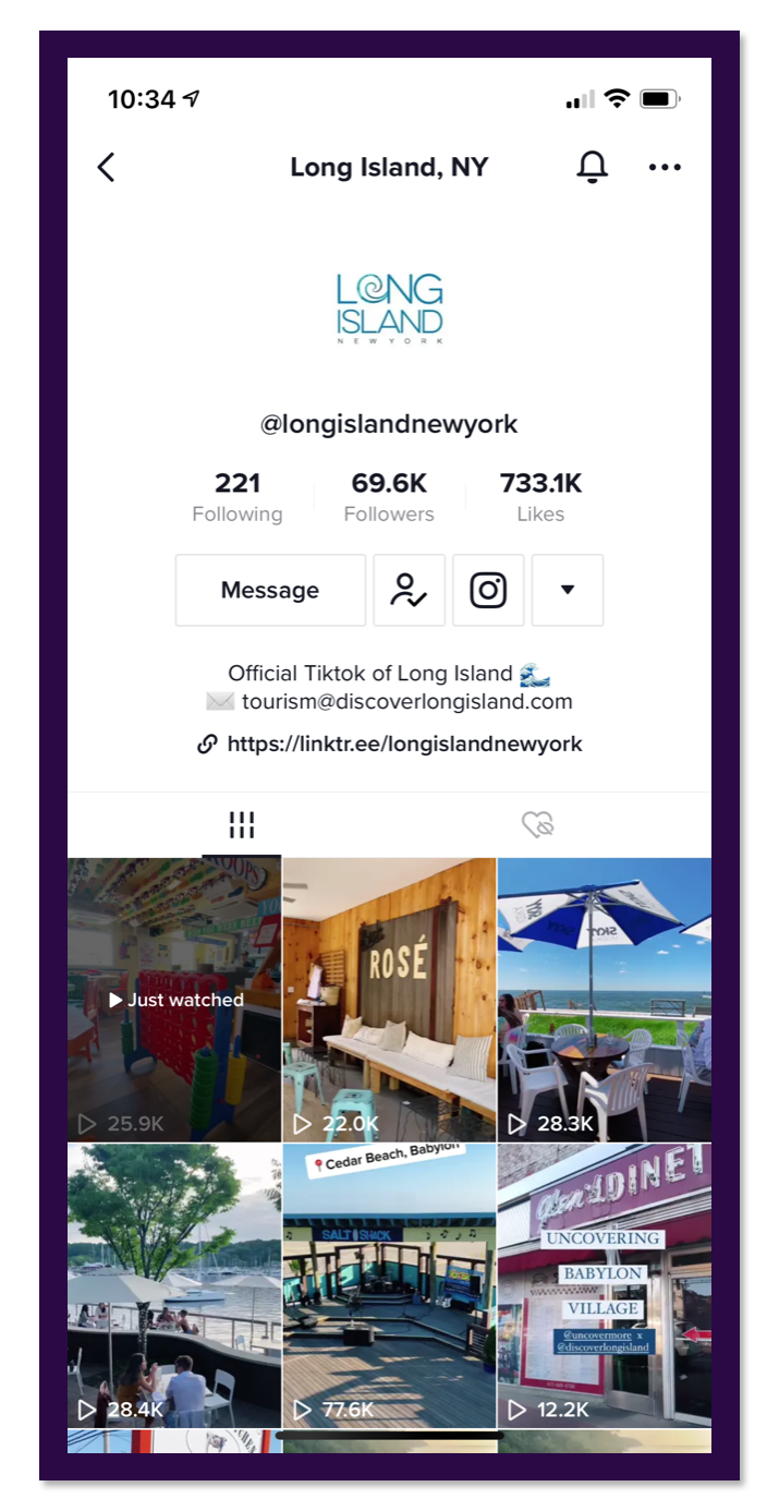 discover long islands tiktok campaign