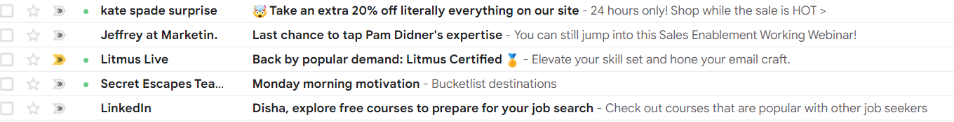 email-snippet-sample