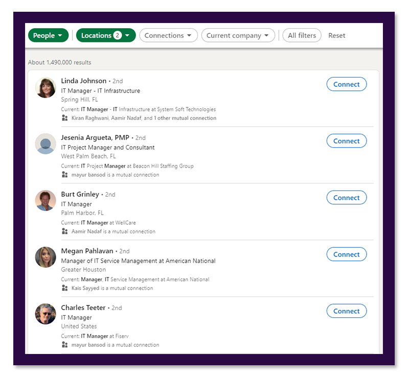 linkedin it manager
