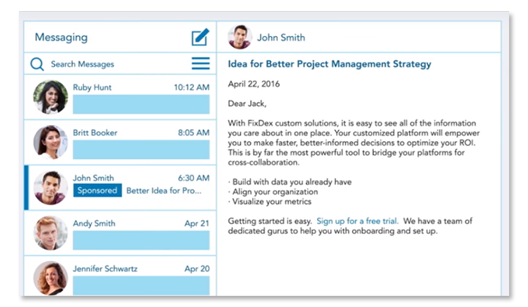 linkedin message ads