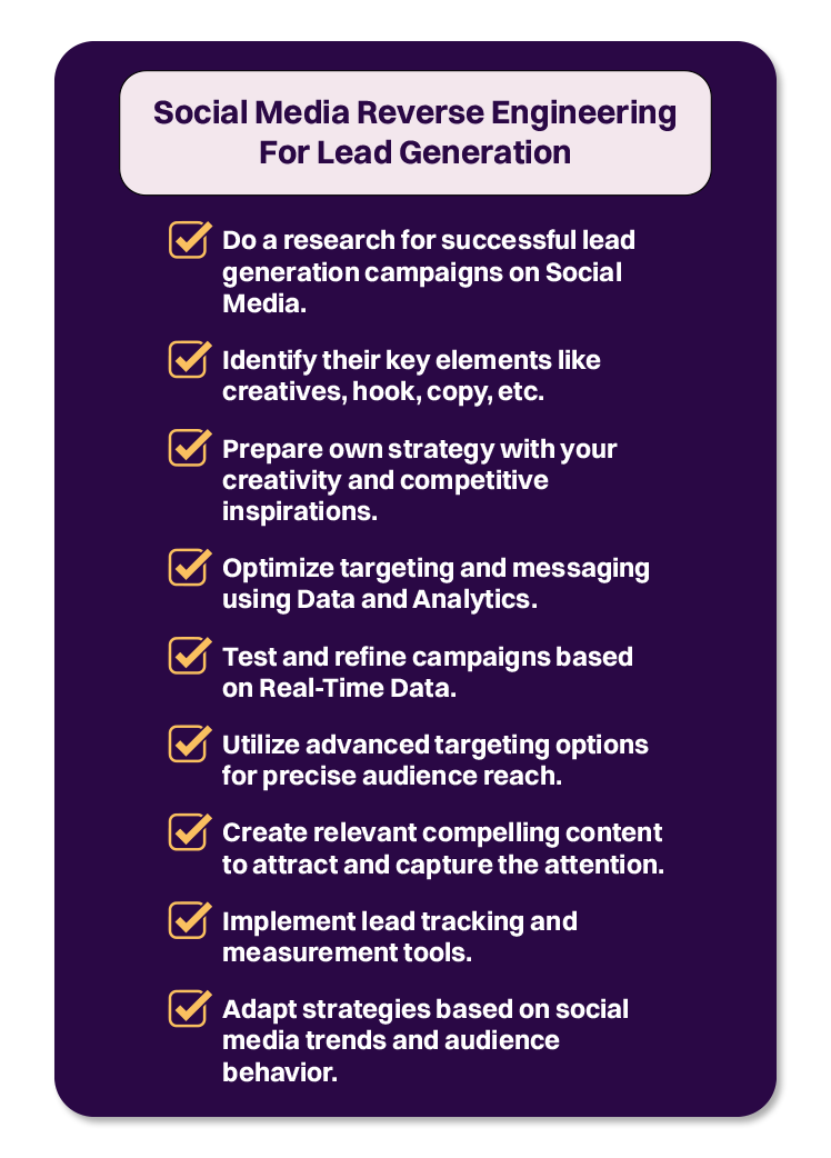 social media reverse engineering for lead generation